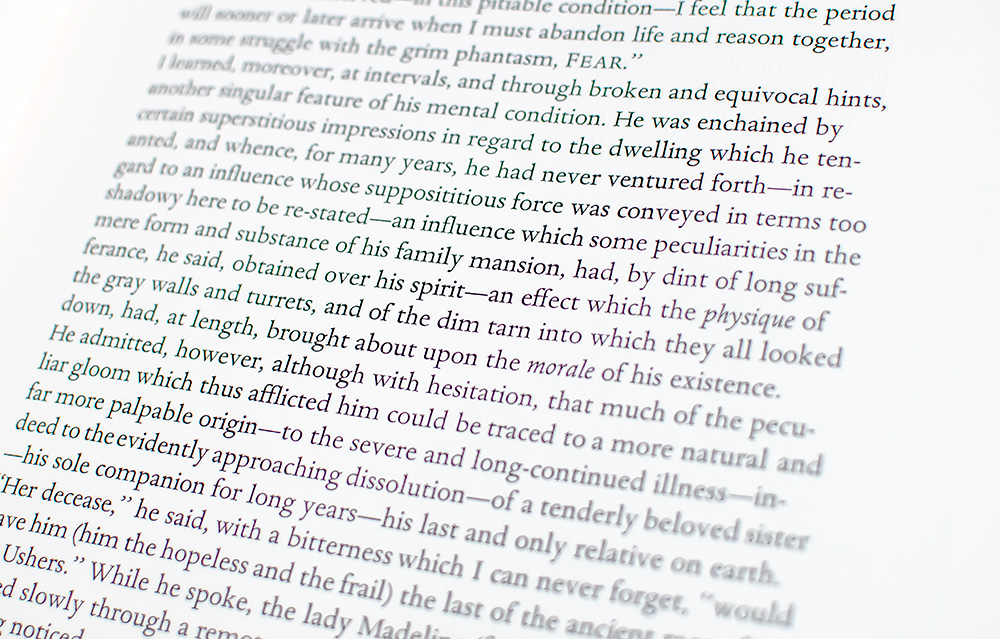 The Fall of the House of Usher.