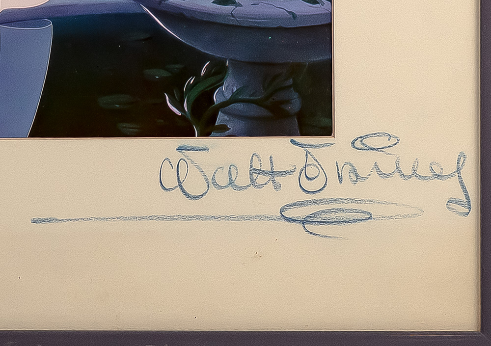 Original Walt Disney Signed Cinderella Print.