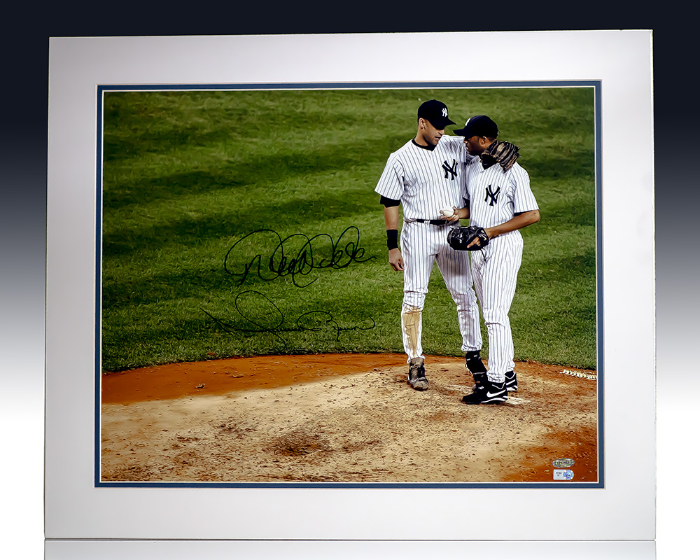 Derek Jeter and Mariano Rivera Signed Photograph.