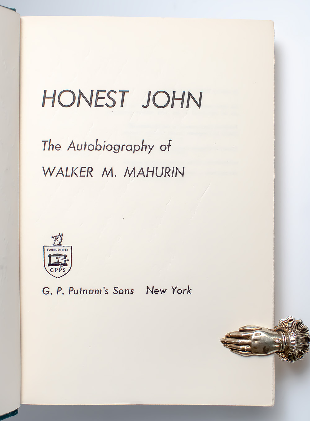Honest John: The Autobiography of Walker M. Mahurin.
