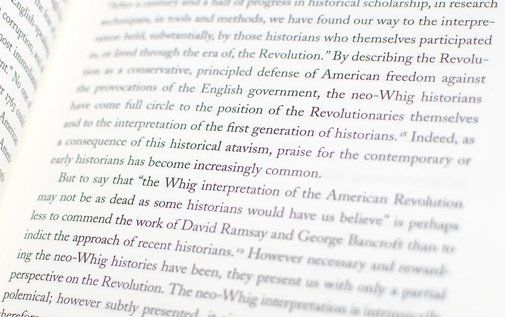 The Idea of America: Reflections on the Birth of the United States.