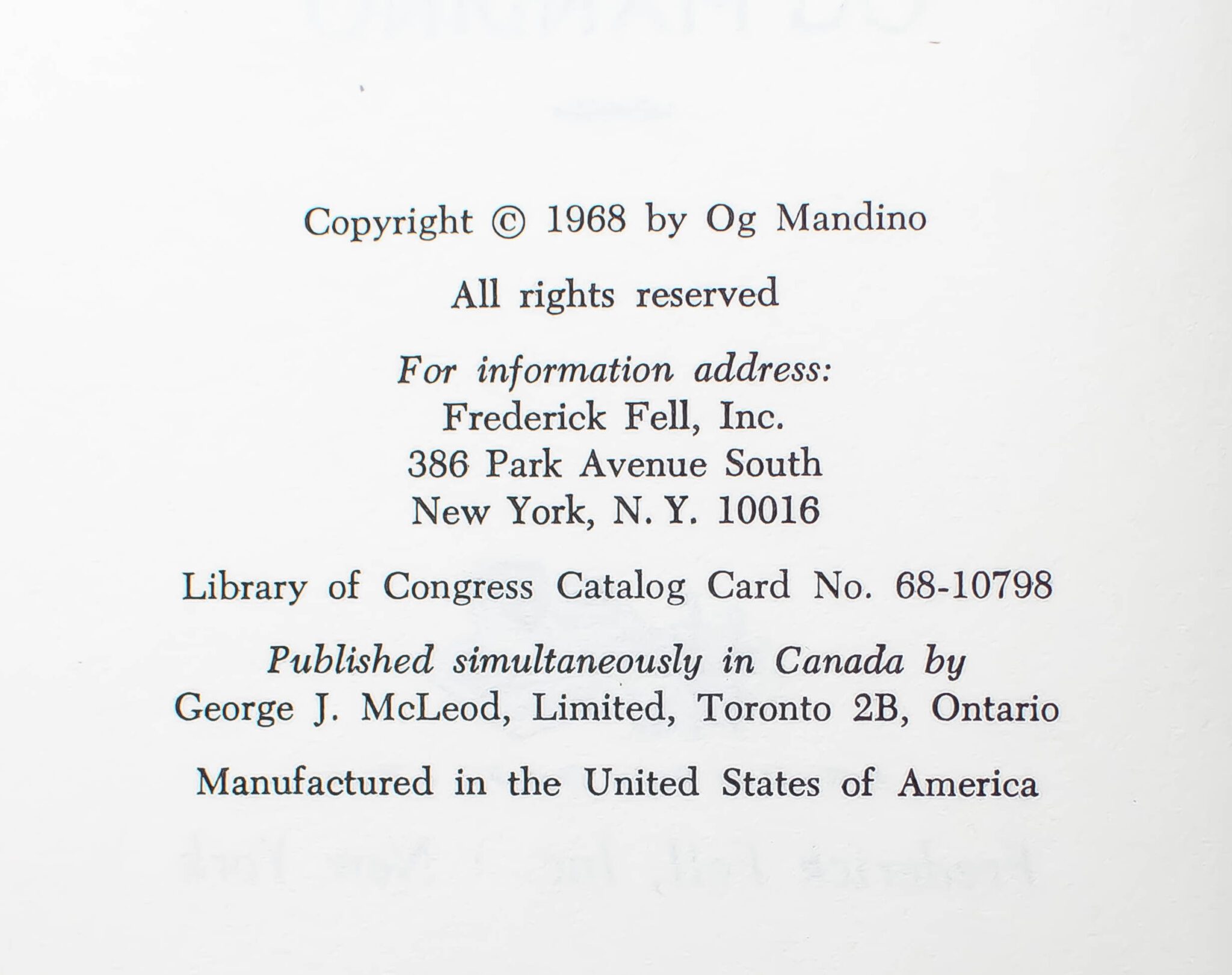 The Greatest Salesman In The World.