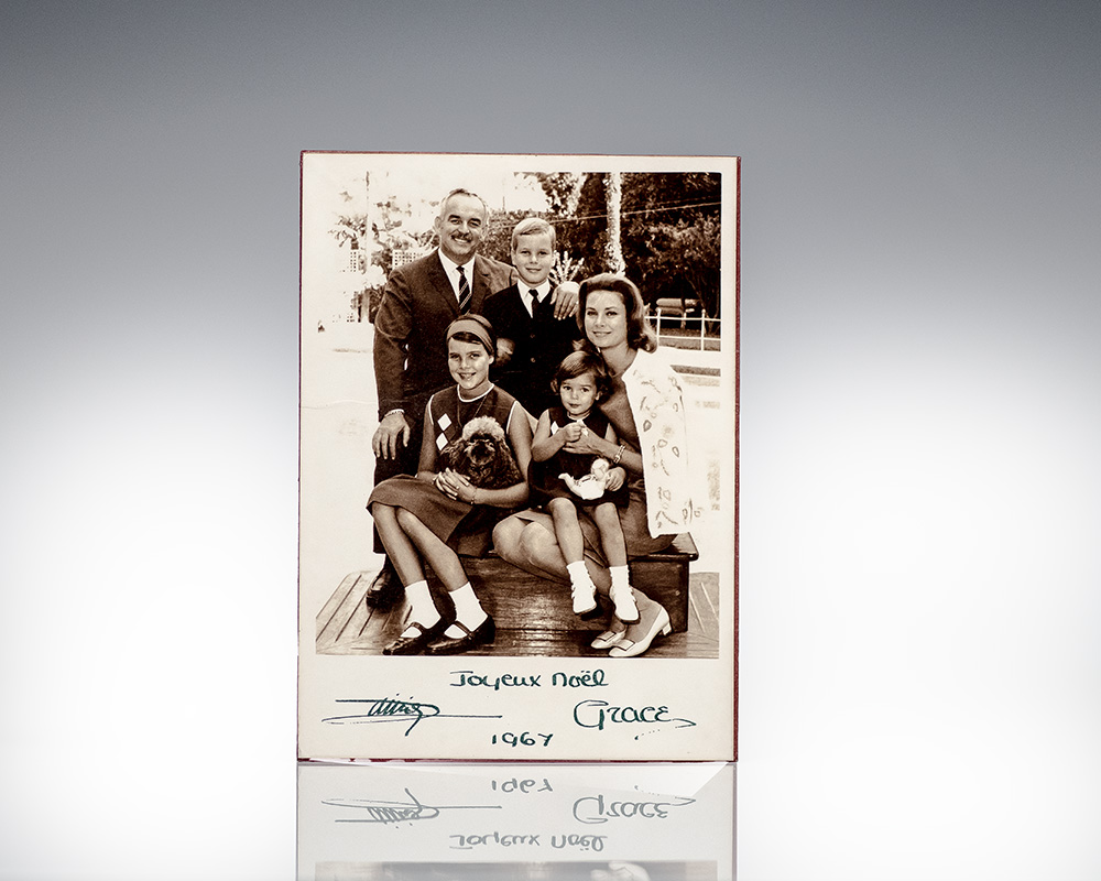 Princess Grace and Prince Rainier of Monaco Signed Photograph.