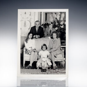 Family portrait of five people