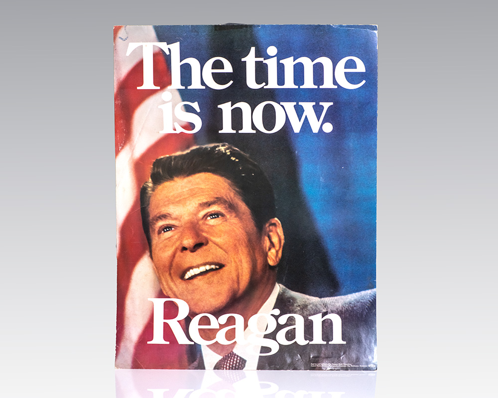 Ronald Reagan Campaign Poster “The Time Is Now”.