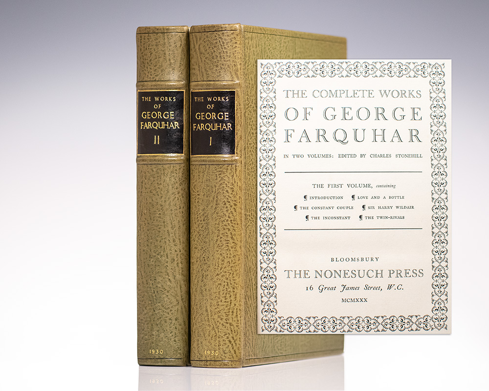 The Works of George Farquhar Volume I & II