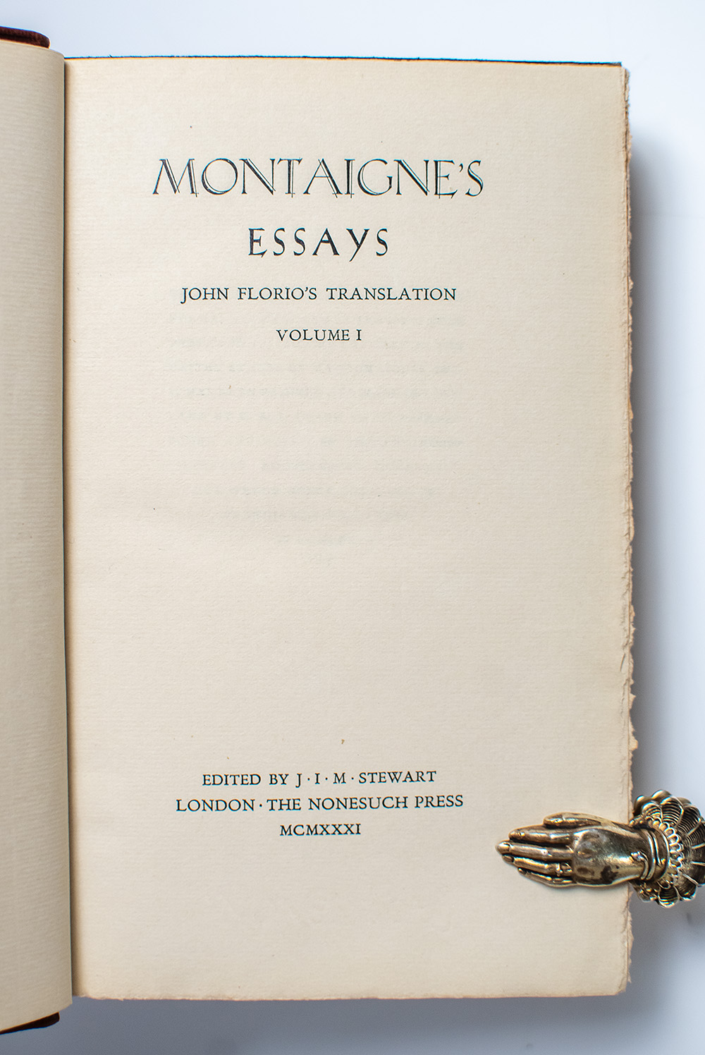 Montaigne's Essays.