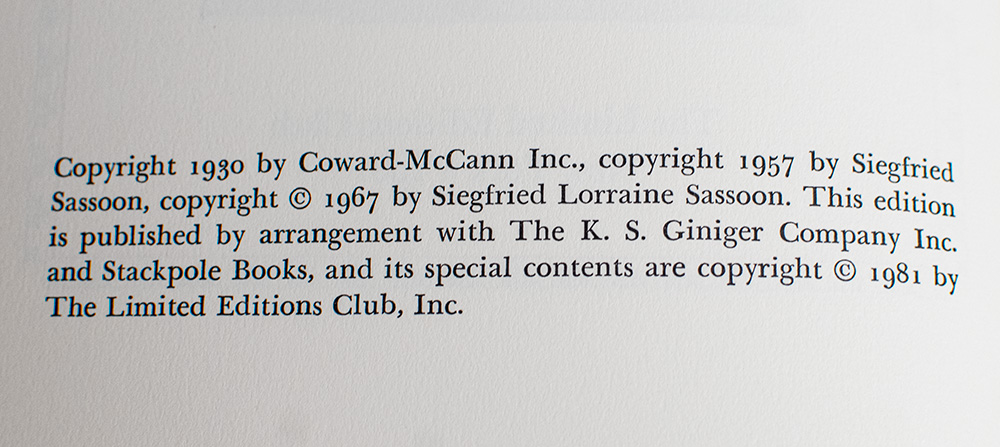 Memoirs of an Infantry Officer.