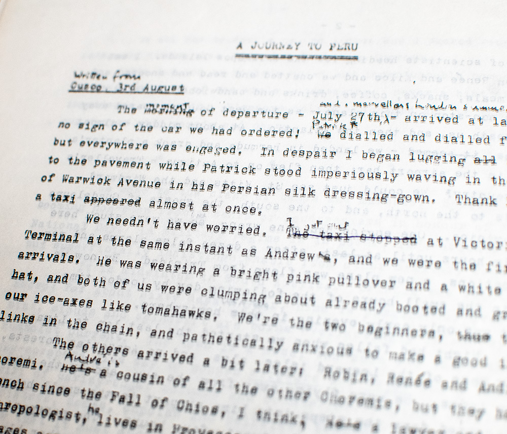 A Journey To Peru: July 27th-Sept 2nd 1971 (Three Letters From the Andes).