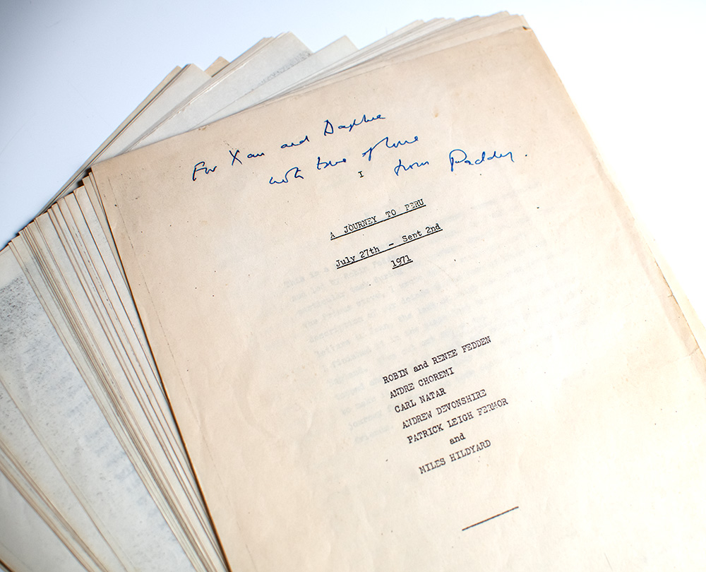 A Journey To Peru: July 27th-Sept 2nd 1971 (Three Letters From the Andes).