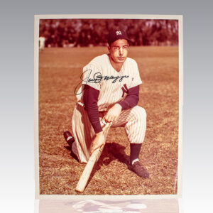 Autographed baseball memorabilia portrait