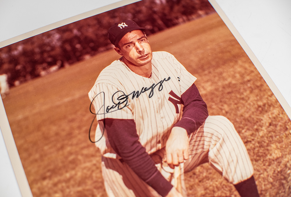 Joe DiMaggio Signed Photograph.