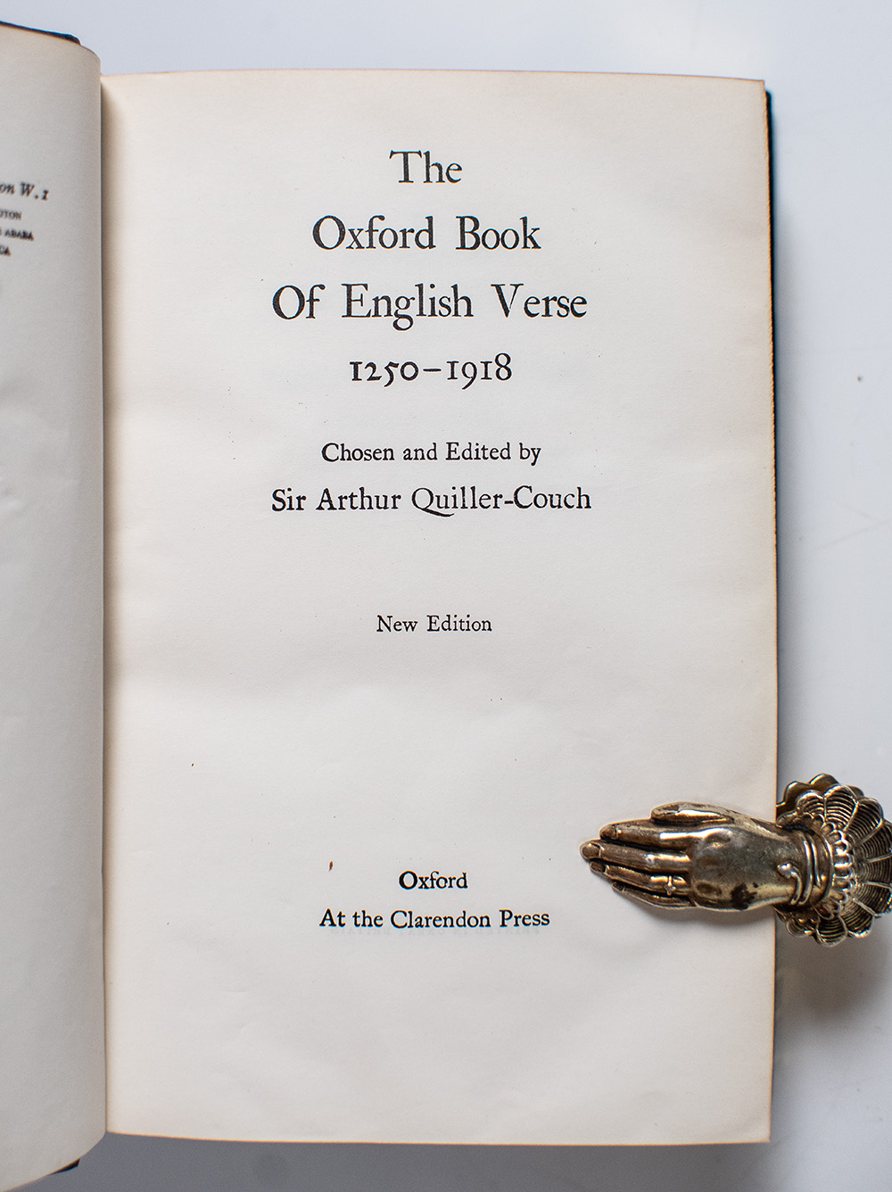 The Oxford Book of English Verse 1250-1918.