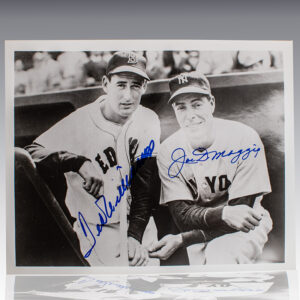 Signed photo of baseball players Ted Williams and Joe DiMaggio