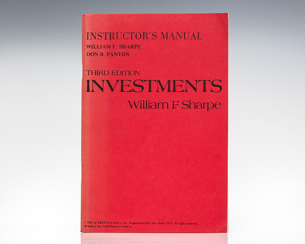 Investments: Instructor’s Manual.