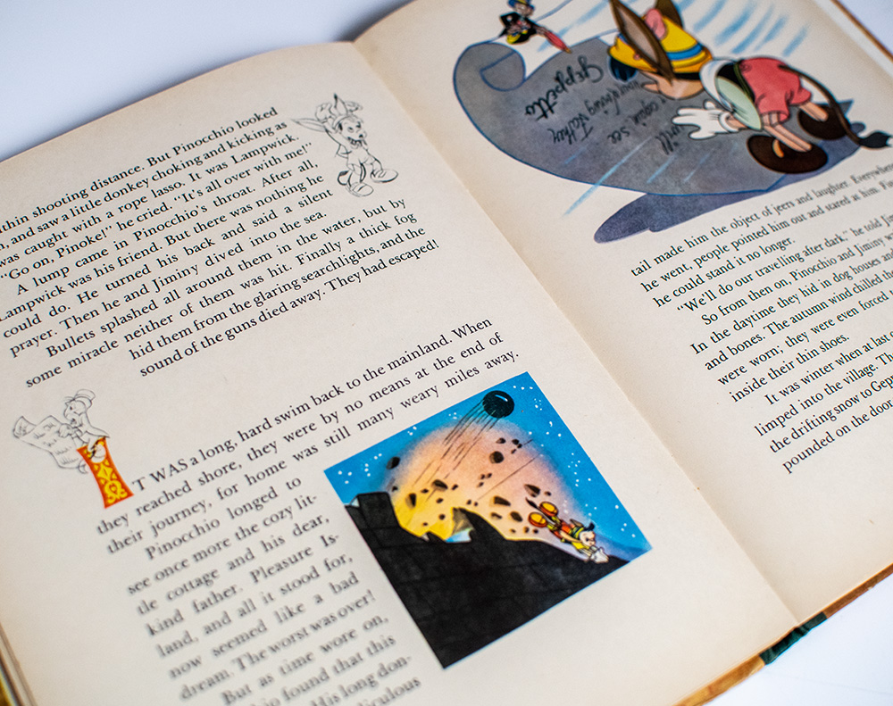 Walt Disney's Version of Pinocchio.