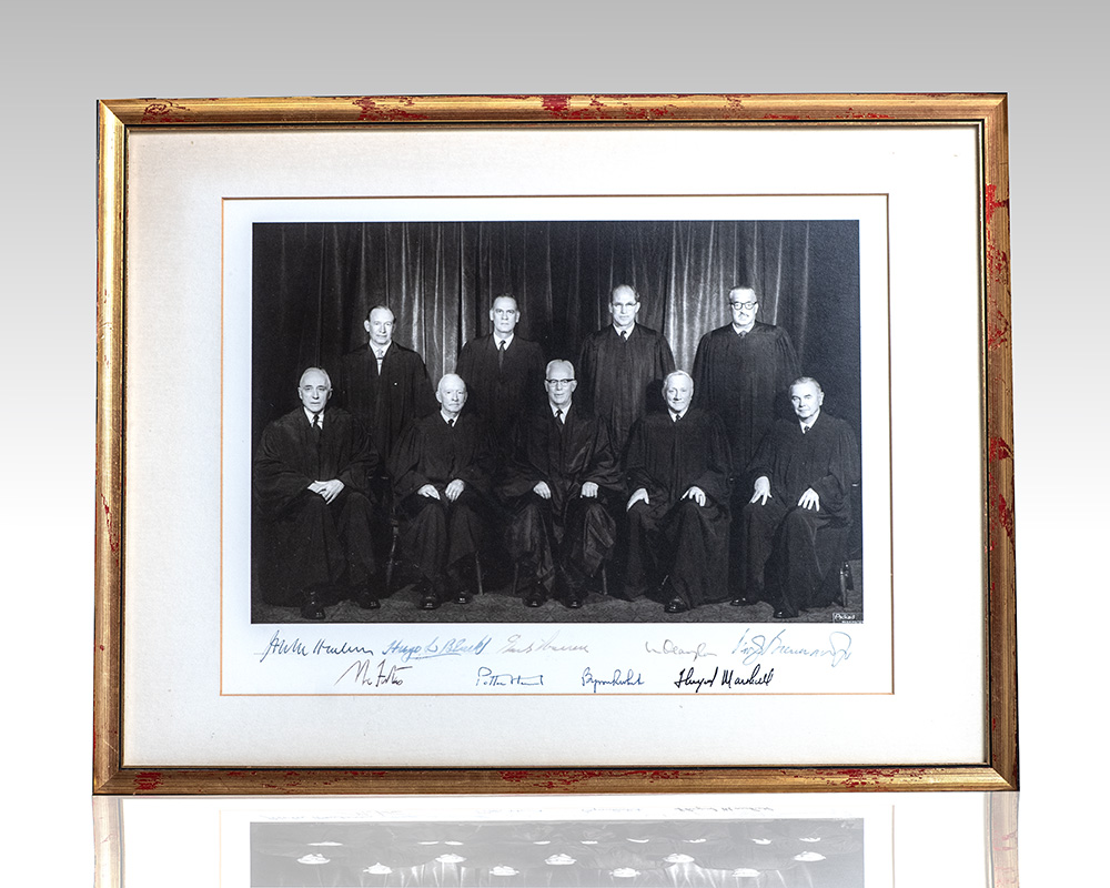Earl Warren Supreme Court Signed Photograph.
