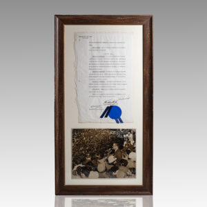 Fidel Castro Document Signed.