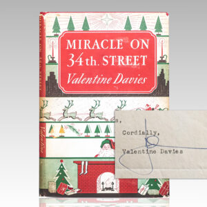 Miracle On 34th Street. [with] Valentine Davies Typed Letter Signed.