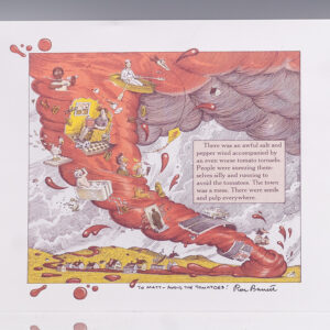 Ron Barrett Signed Cloudy With a Chance of Meatballs Print.