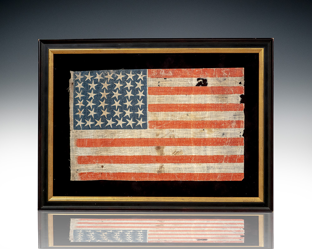 Thirty-Eight Star American Parade Flag.
