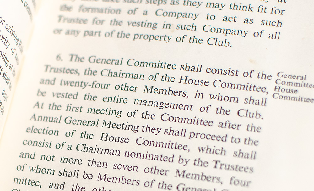 Rules and By-Laws of the Garrick Club.