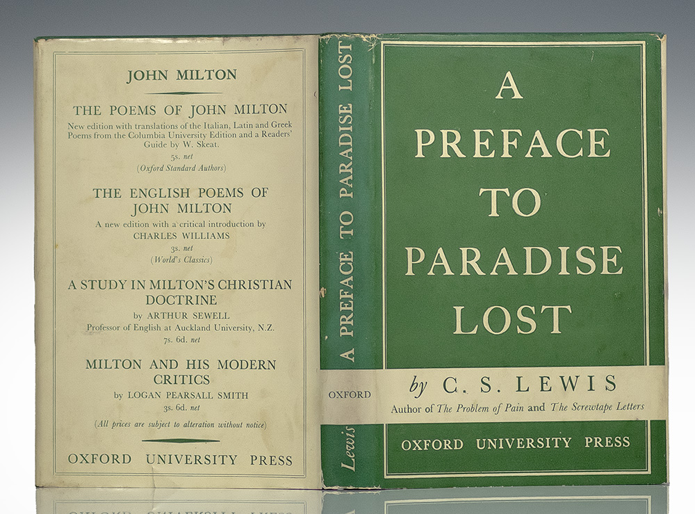 A Preface to Paradise Lost.