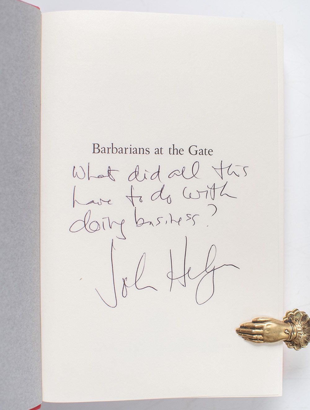 Barbarians at the Gate: The Fall of RJR Nabisco.