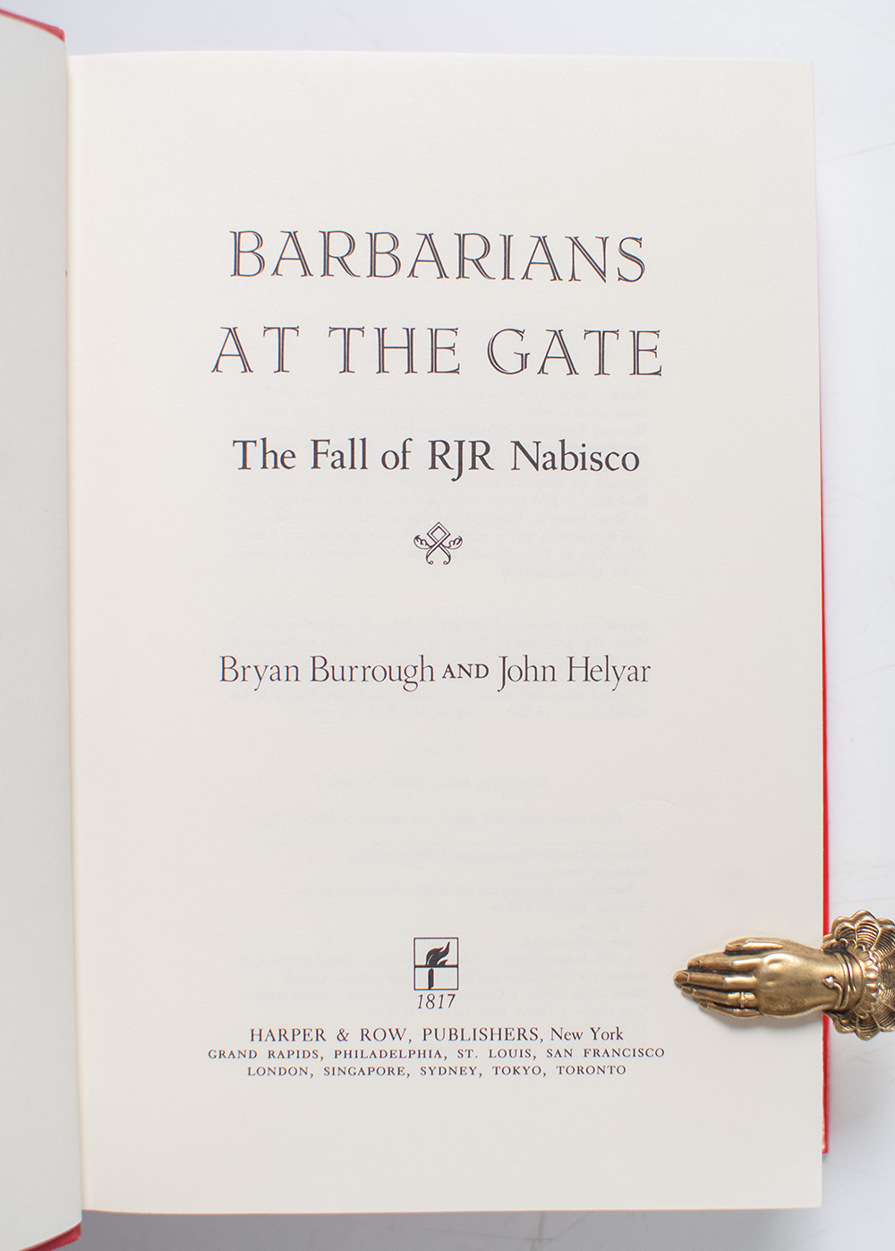 Barbarians at the Gate: The Fall of RJR Nabisco.