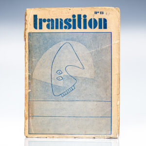 Transition: An International Quarterly for Creative Experiment. Number 13. Summer, 1928.