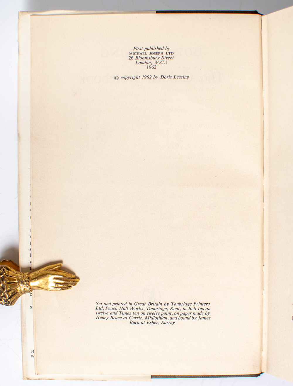 The Golden Notebook.