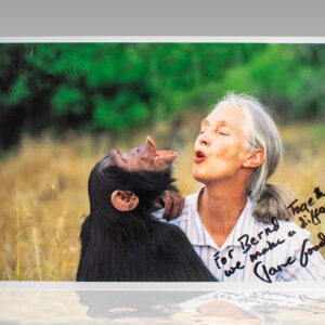 Jane Goodall Signed Photograph.