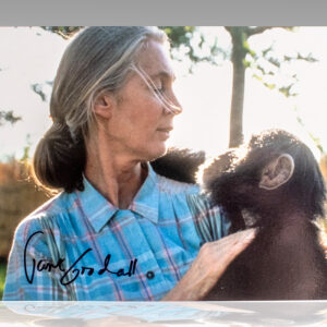 Jane Goodall Signed Photograph.