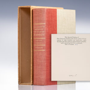 The Variorum Edition of the Poems of W.B. Yeats.