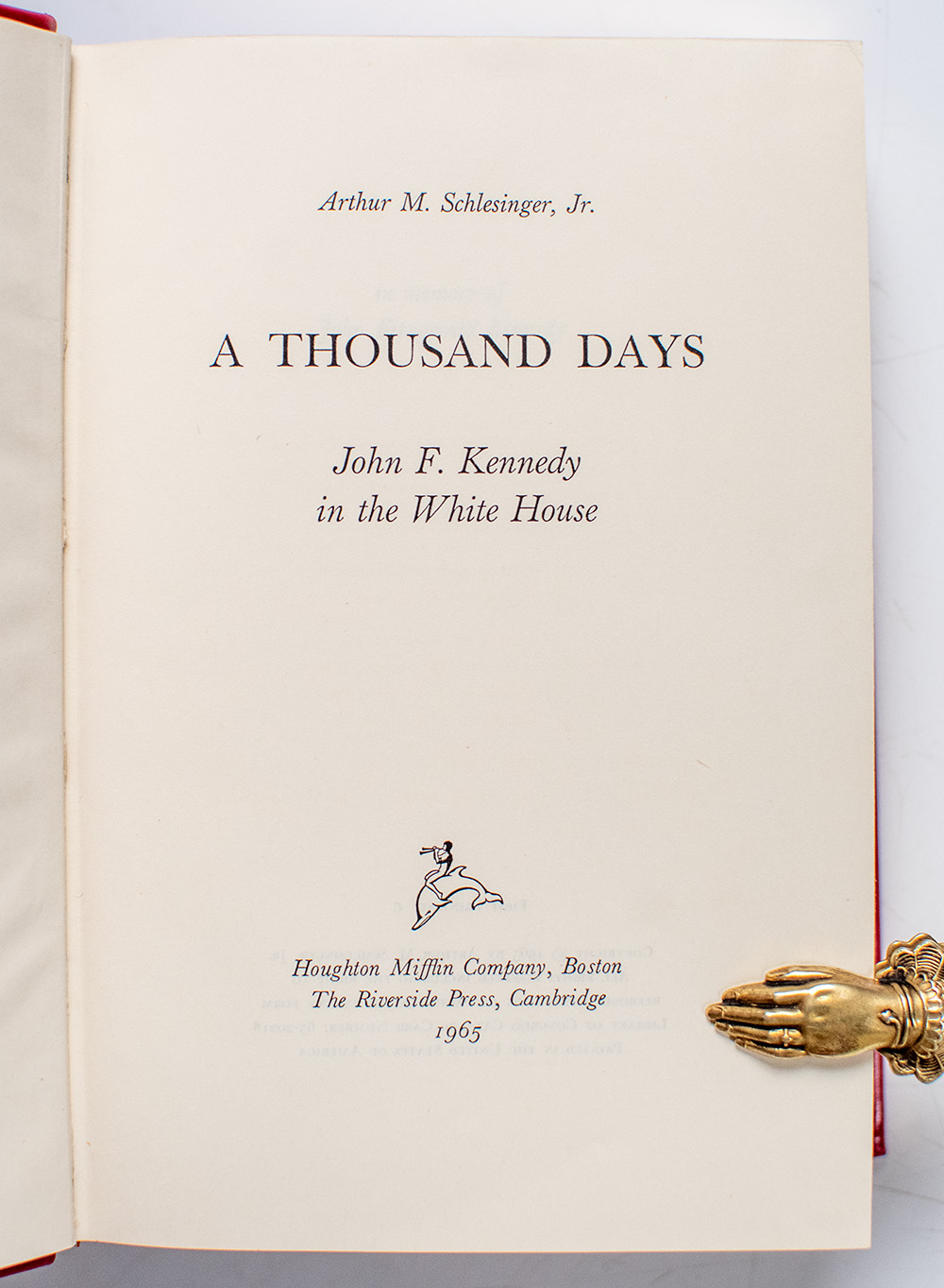 A Thousand Days: John F. Kennedy In the White House.