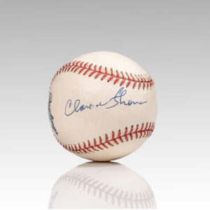 Clarence Thomas Signed Baseball.