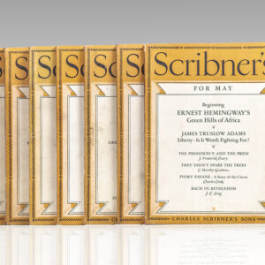 Green Hills of Africa First Serialized Publication in Scribner's Magazine.