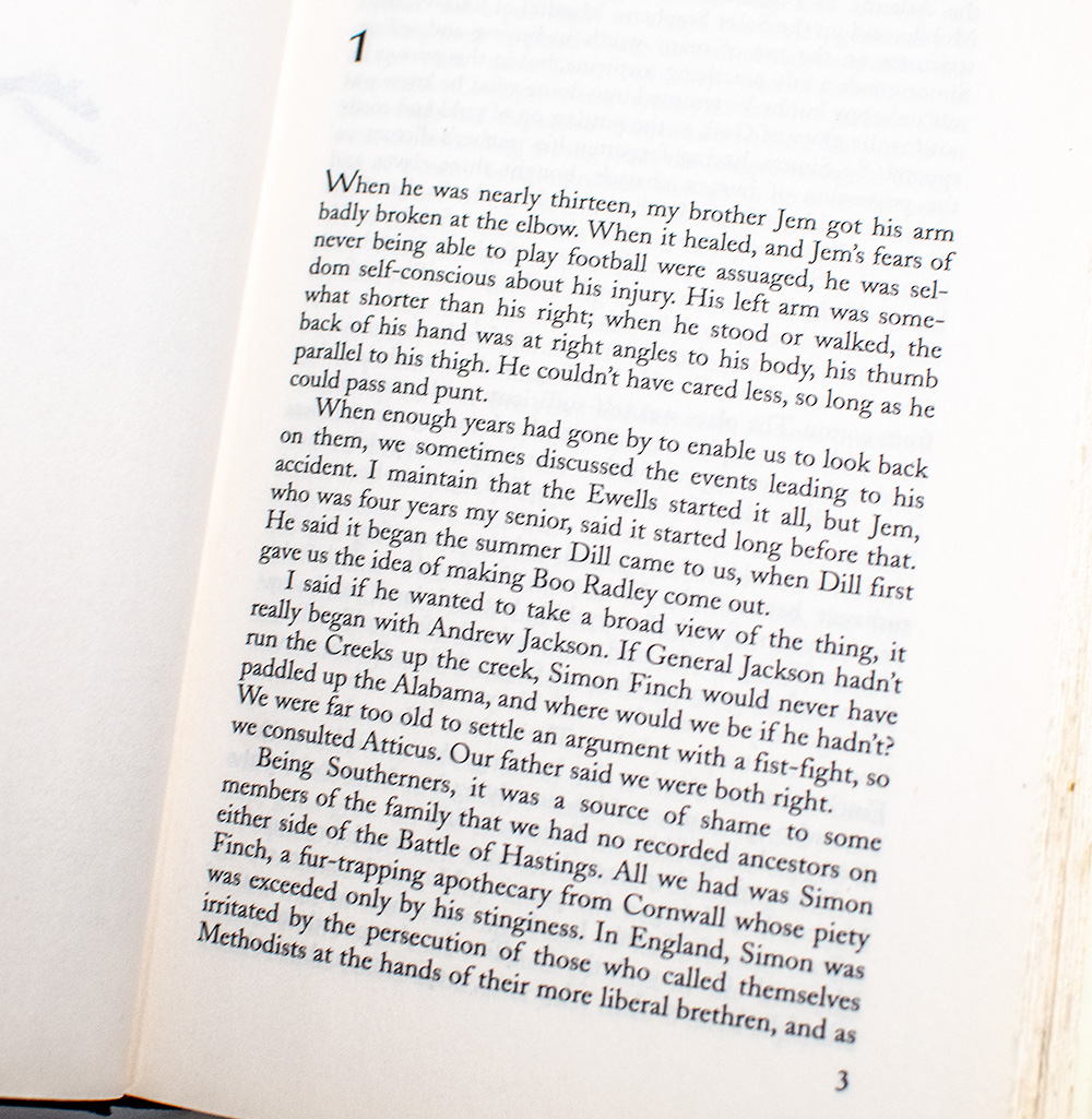 To Kill a Mockingbird.