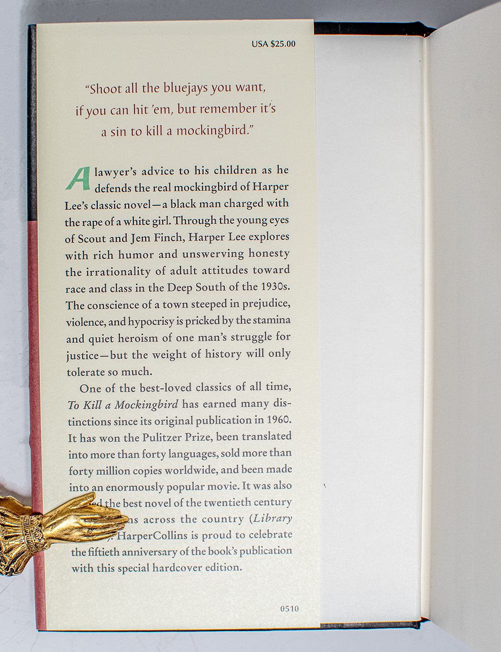 To Kill a Mockingbird.