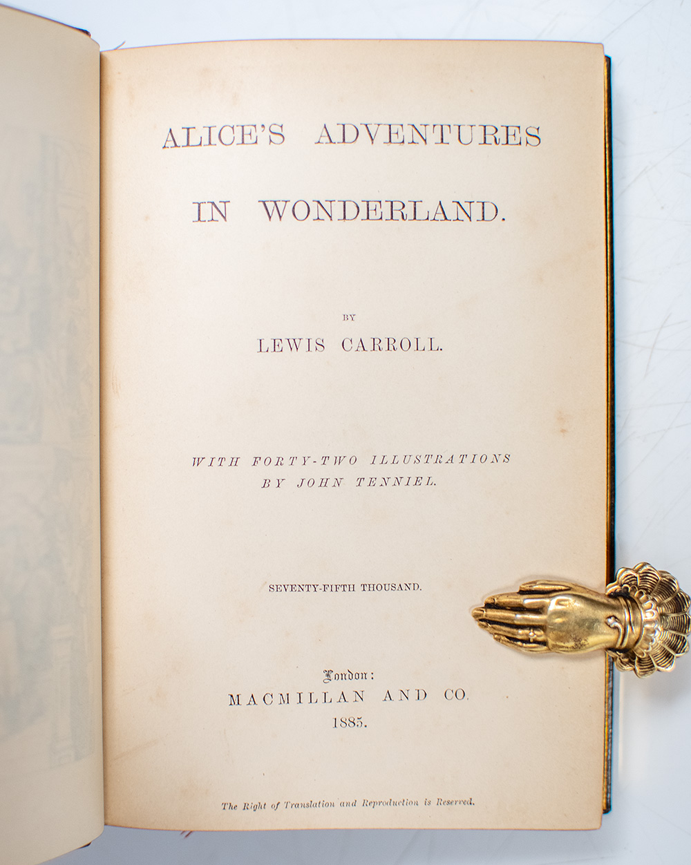 Alice's Adventures in Wonderland.