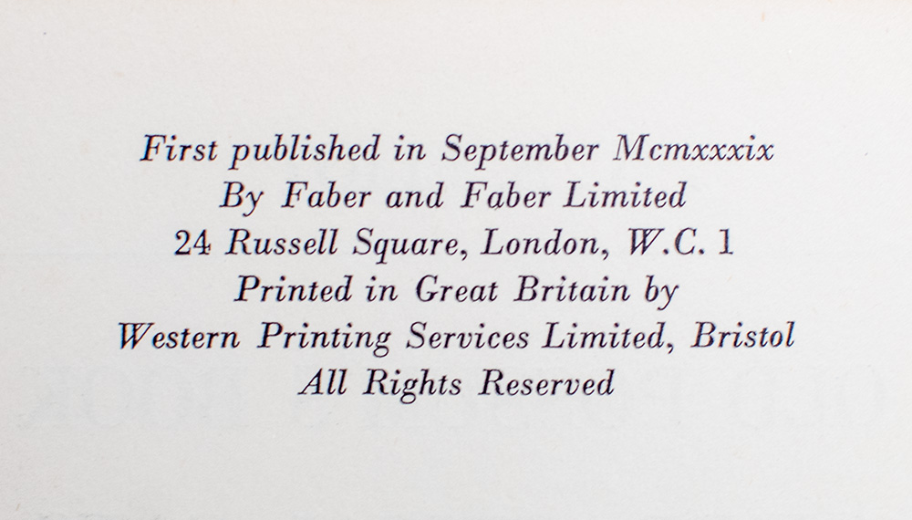 Old Possum's Book of Practical Cats.