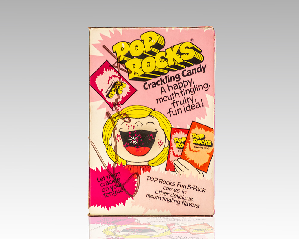 Andy Warhol Signed Pop Rocks Box.