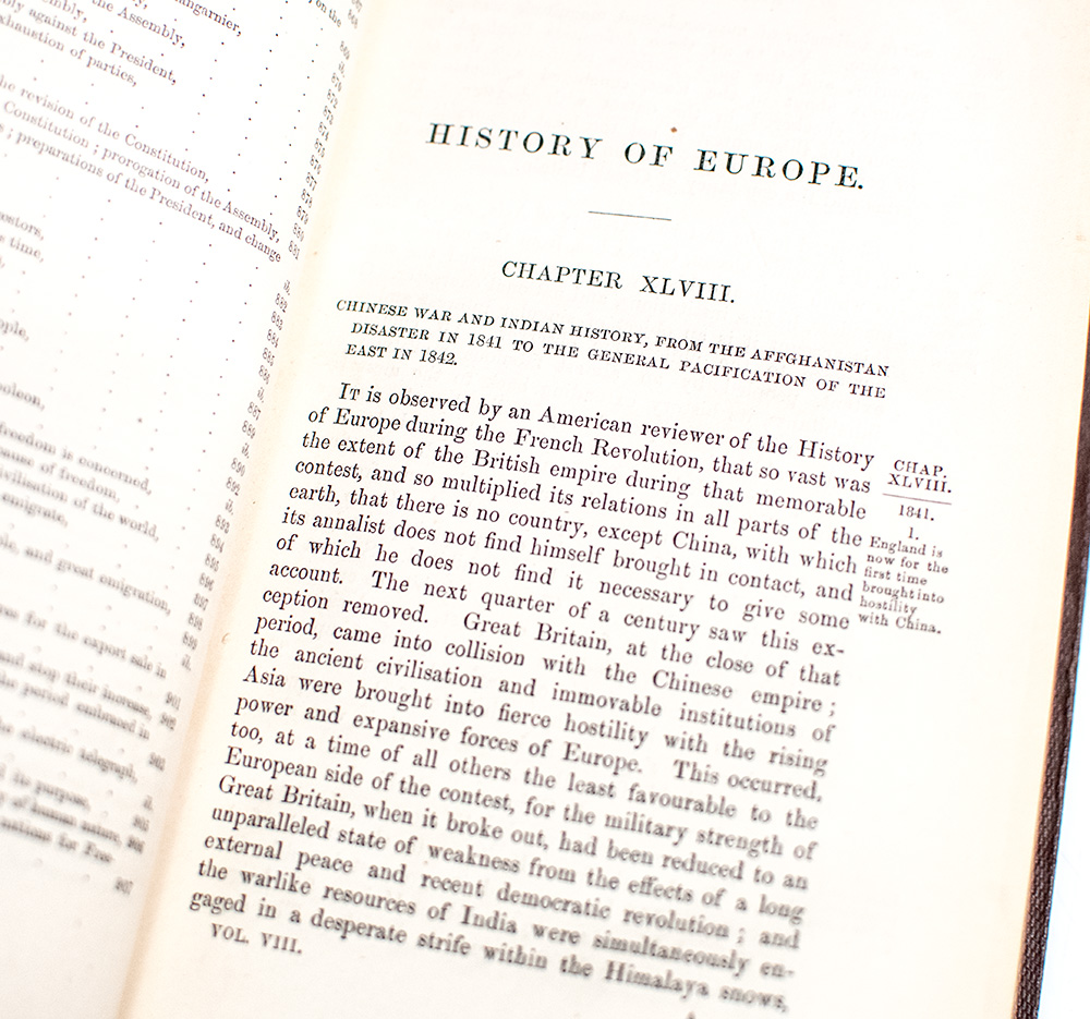 History of Europe: From the Fall of Napoleon in MDCCCXV to the Accession of Louis Napoleon in MDCCCLII Vol VIII.