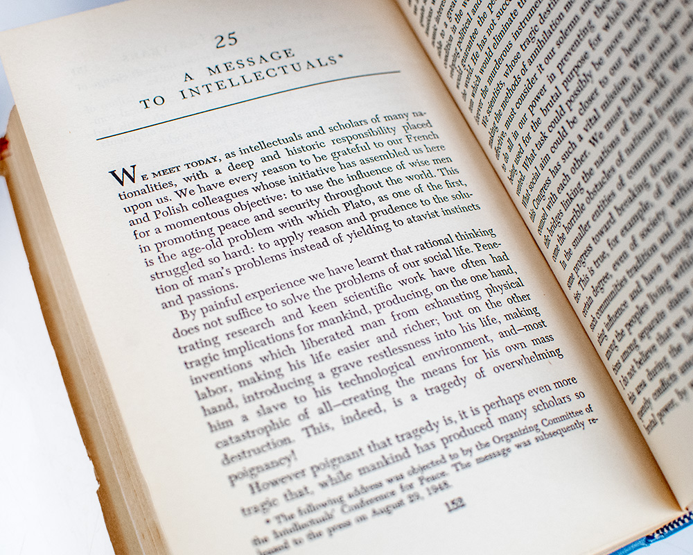 Out of My Later Years.