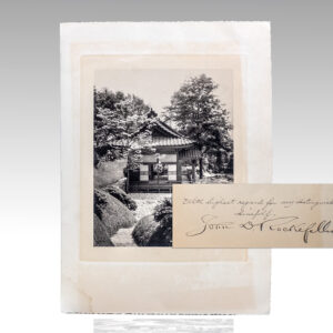 John D. Rockefeller Signed Christmas Card.