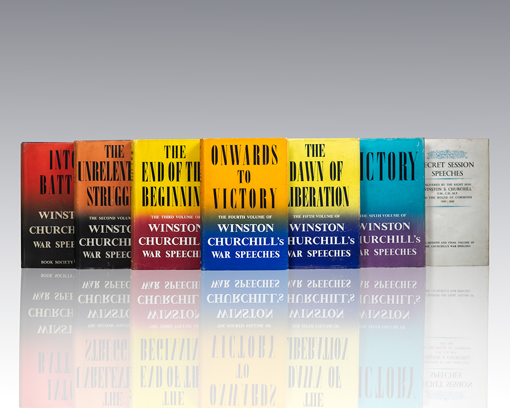 Winston Churchill’s War Speeches: Into Battle, The Unrelenting Struggle, The End of the Beginning, Onwards to Victory, The Dawn of Liberation, Victory, Secret Session Speeches.