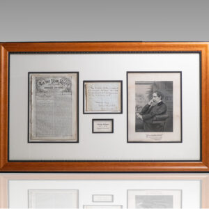 Charles Dickens Autograph Note.