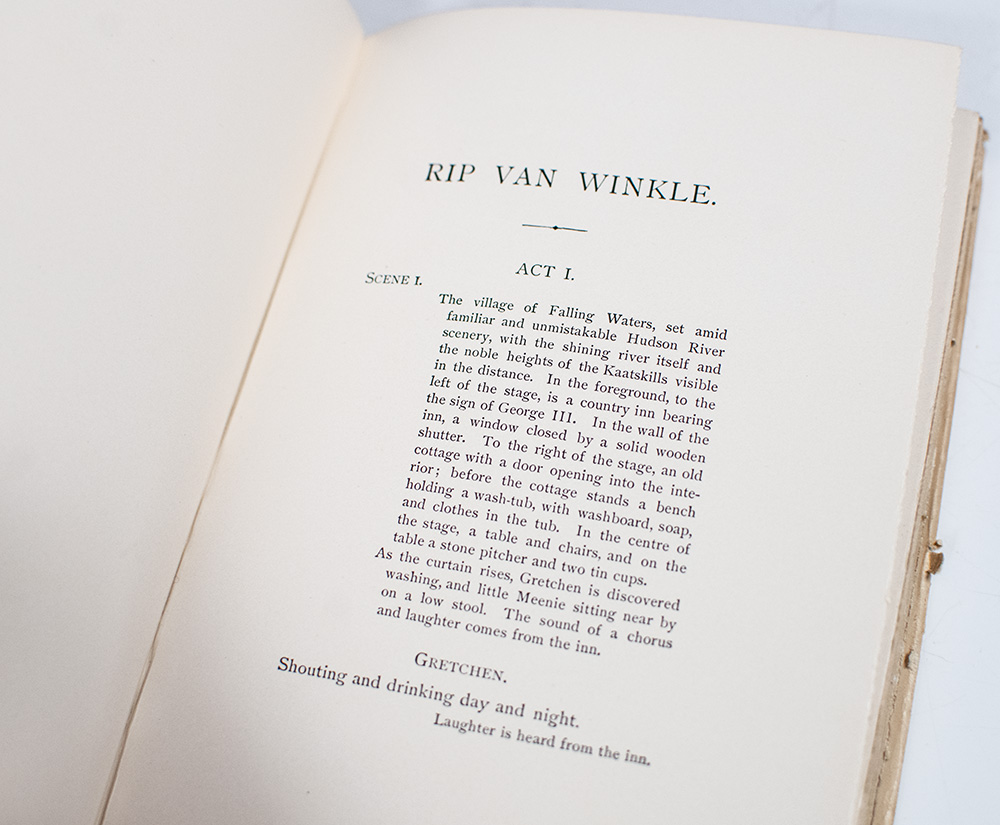 Rip Van Winkle: As Played by Joseph Jefferson.
