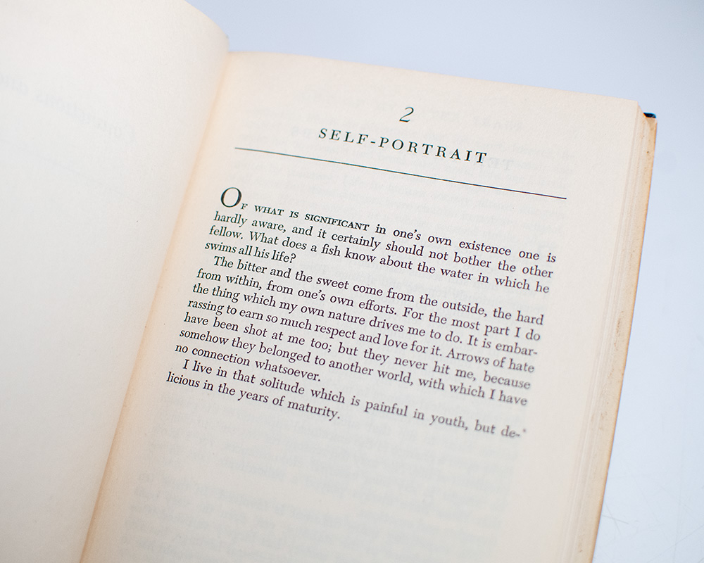 Out of My Later Years.