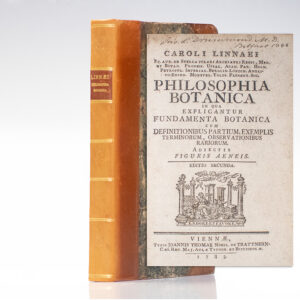 Philosophia Botanica: In Qua Explicantur Fundamenta Botanica Cum Definitionibus Partium, Exemplis Terminorum, Observationibus Rariorum. [In Which Are Explained the Foundations of Botany, Together with Definitions of the Parts, Examples of Terms, and Rare Observations].